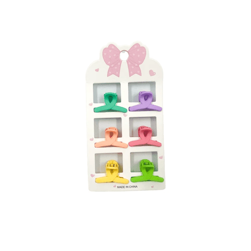 طقم مشابك شعر صغيرة للبنات – Mini Colorful Hair Cl...