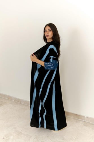 Denim Lines Abayah