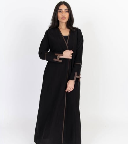 Brown Leather Abayah