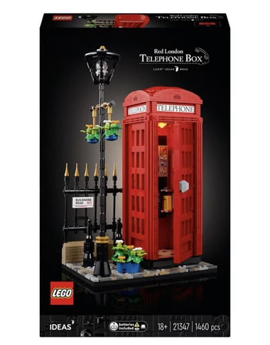 كشك هاتف لندن الأحمر مع البوكس (غير مركب)