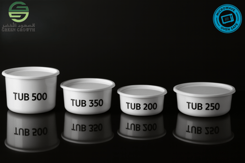 علبة بلاستيك دائرية مع غطاء (PP)، أبيض، 1000 قطعة/...