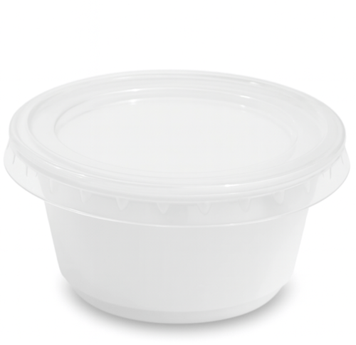 كوب صوص 2 اونص مع أغطية (2000 حبة/كرتون)