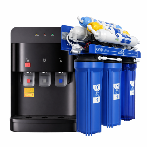 عرض جهاز تحلية 7 مراحل +برادة طاولة 3 صنابير