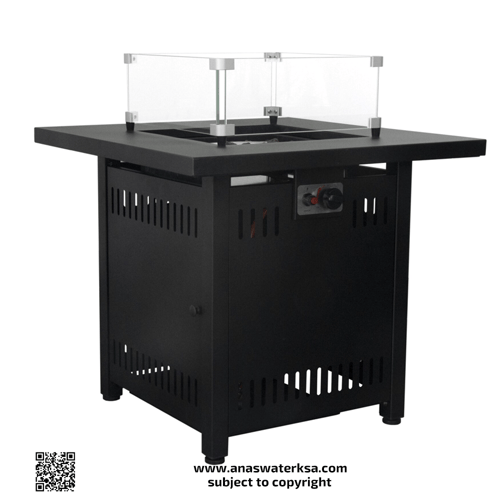 مدفئة طاولة غاز اسود للجلسات الخارجية