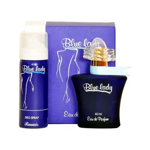 عطر بلو ليدي ومزيل عرق للنساء- او دي بارفيوم-مع مز...