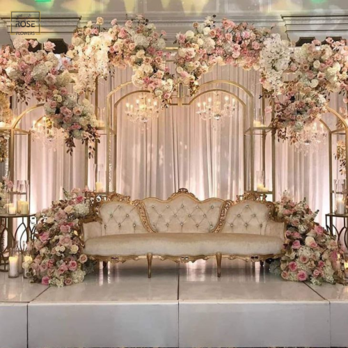 عرش زفاف بريميوم بالقناطر مع النجف