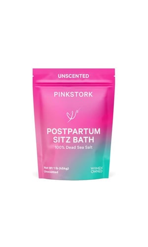 Pink Stork Postpartum Sitz Bath، وهو ملح استحمام ل...