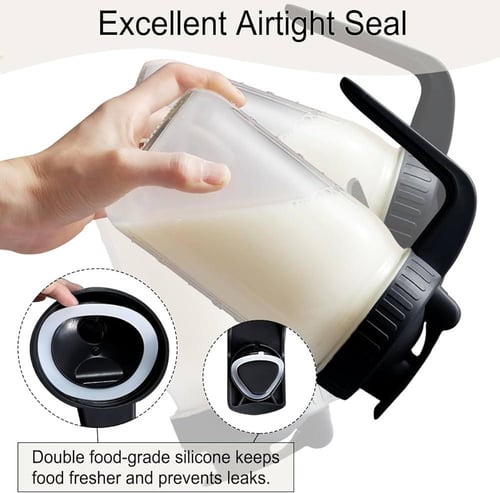 ابريق حفظ الحليب بسعة 1800مل - باللون الاسود