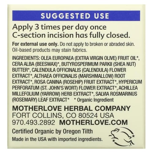 موذرلوف, كريم ما بعد الولادة القيصرية C-Section ،...