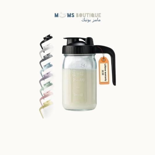 ابريق حفظ الحليب بسعة 900مل - باللون الاسود