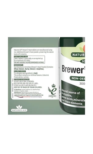 نيتشرز إيد خميرة البيرة، 300 ملجم، 500 قرص