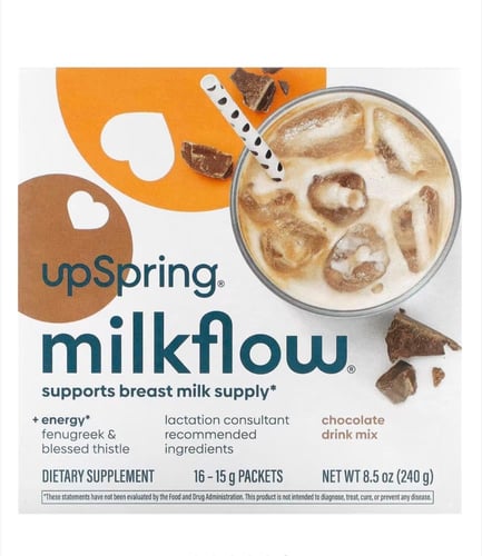 مزيج الإدرار شراب Milkflow، شوكولاتة، 16 كيسًا، 15...