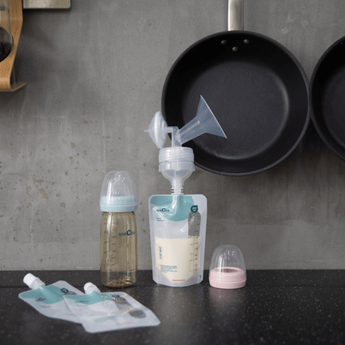 سبكترا- اكياس تخزين الحليب السهله مع موصل-10 اكياس