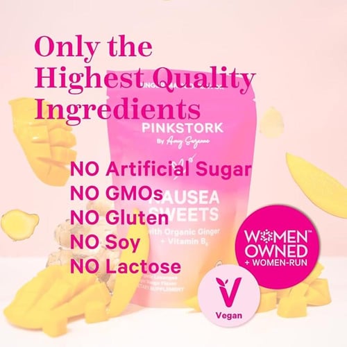 حلاوة تخفيف الغثيان بطعم المانجو (عضويه)