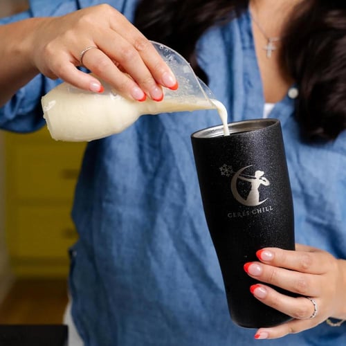 قارورة حفظ الحليب مُبرد حليب - بألوان مختلفة