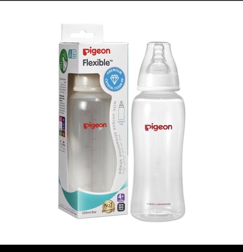 Pigeon - بيجون رضاعة العنق الضيق المرنة البلاستيكي...