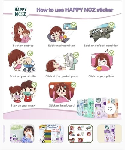 Happy Noz Kids - لصقات الزكام