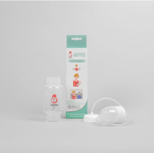 LacTeck - قنينة الرضاعة المباشرة من جهاز الشفط