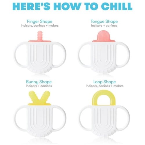 فريدا بيبي - frida baby عضاضة سيليكون بمقبض غير با...