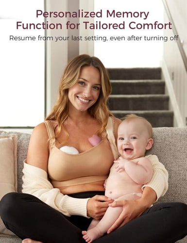 Momcozy – مدلك الثدي مع خاصية التسخين | لتحفيز تدف...