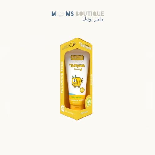 Babyton – معجون أسنان طبيعي للأطفال بنكهة الموز
