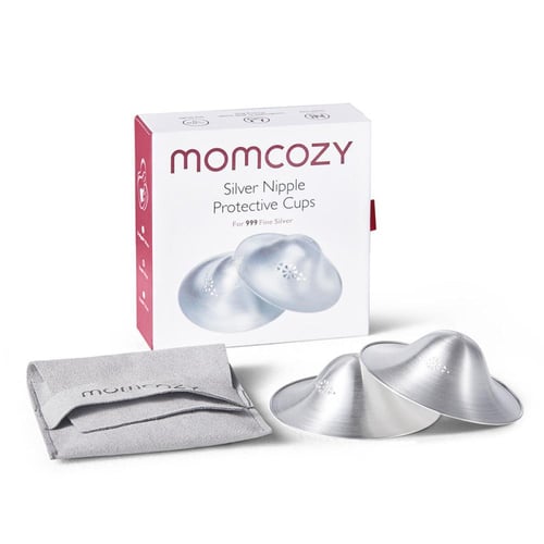 Momcozy – واقيات حلمة من الفضة النقية 999 للرضاعة...