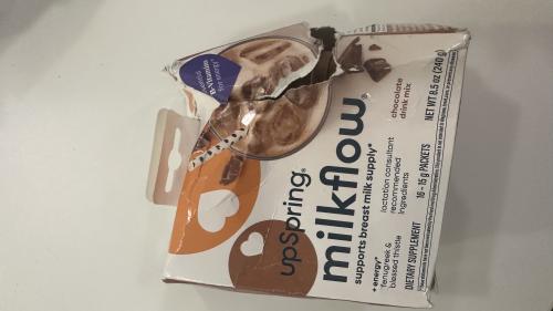 مزيج شراب Milkflow، شوكولاتة، 16 كيسًا، كرتون متضر...