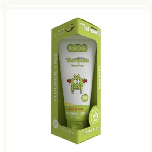 Babyton - فرشاة ومعجون أسنان الأطفال (خالٍ من الفل...