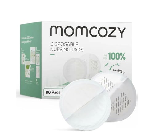 Momcozy - Momcozy Ultra-Thin High-Absorbency Disposable Cotton Pads - 60 Pads