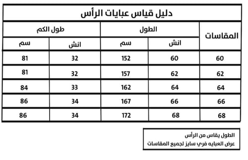 عباية راس بطقطق مع طرحة