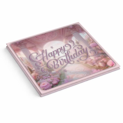 كرت يوم ميلاد وردي كبير