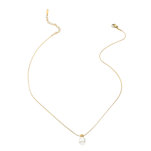 قلادة لؤلؤ صناعي بسيطة