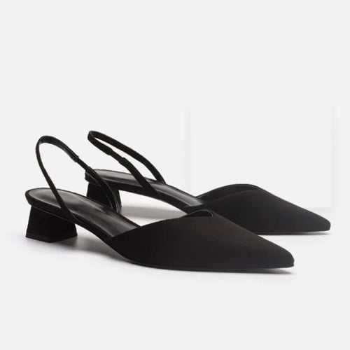 حذاء كلاسيكي بكعب متوسط