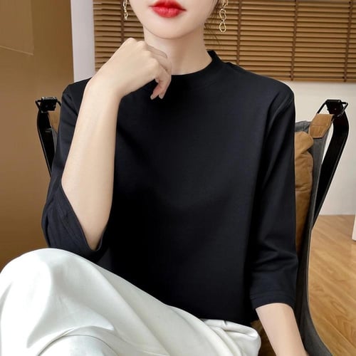 تي شيرت نسائي صيفي قطن