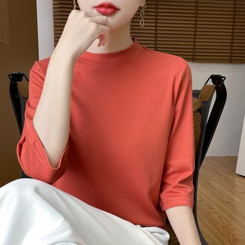 تي شيرت نسائي صيفي قطن