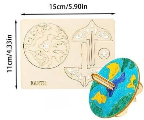 لعبة دوارة خشبية للتلوين