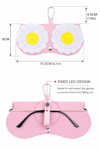 حافظة نظارات جلد بأشكال عصرية وألوان متنوعة