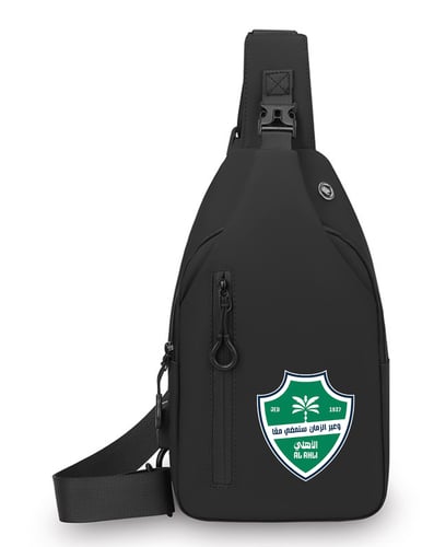 شنطة كتف رجالية بشعار الأندية السعودية