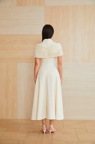 فستان سكري ميدي تدخيله جوبير