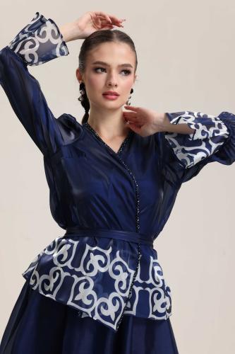 بلوزة اورجنزا لف مشجر