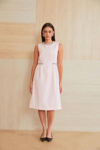 فستان وردي كت