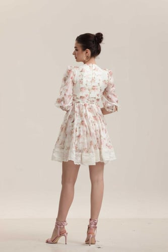 فستان قصير اوجنزا مشجر