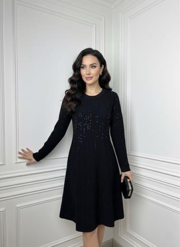 فستان ميدي اسود