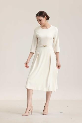 فستان قصي ربيج كلوش اكسسوار الخصر