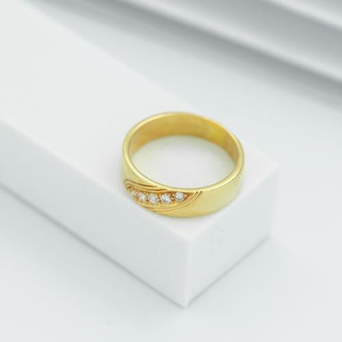 دبلة ذهب نسائي عيار 18