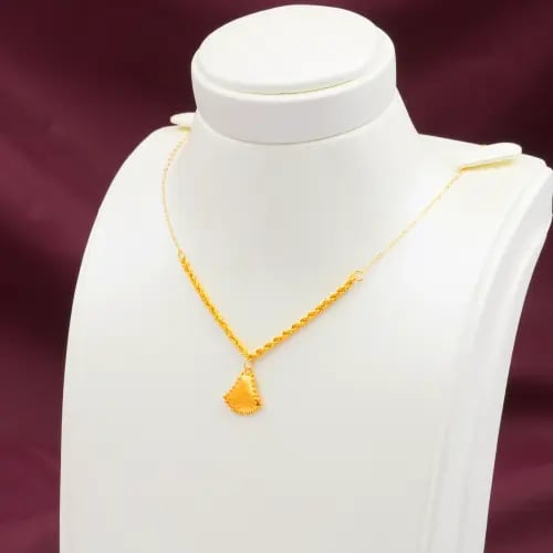 عقد ذهب البصمة لماع عيار 21 (N300)