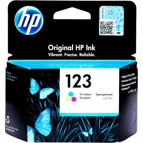 اتش بي 123 حبر طابعة ملون