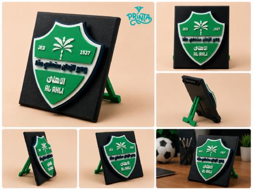مجسم مكتبي لشعار نادي الاهلي السعودي