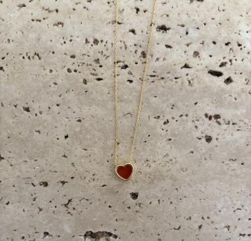 Red heart necklace