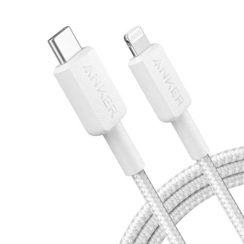 كابل من أنكر بطول 1.8 متر نوع USB-C إلى لايتنينج متوافق مع آيفون وإيربودز